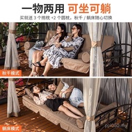 Iron Art Leisure Reclining Bed Swing Hanging Chair Courtyard Outdoor Garden Dual-use Swing Chair Can