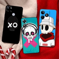 Soft black phone case for OPPO Reno 2Z 2F 3 4 5 5F 6 7Z 8Z 8T 11F 12F 12FS 12 34HK Creative Skull ca