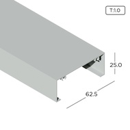 Aluminium Extrusion Louvre Frame Window Profile (Big) Thickness 1.00mm LV703 ALUCLASS