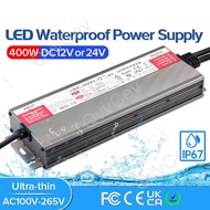 400W LED Driver DC12V 24V IP67 Waterproof Lighting Transformers for Outdoor Lights Power SupplyAC175