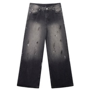 -ACNE STUDIOS Super Baggy Fit Jeans Black, Straight-leg pants, baggy jeans
