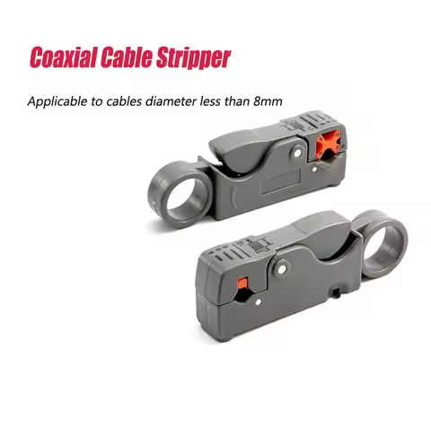 Multi-functional Coaxial Cable Stripper, Wire Stripping Tool, RG58, 59, 62, 6, 3C2V, 4C, 5C, Strippe