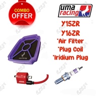 ♨️COMBO♨️ UMA RACING Y15ZR Y16ZR Plug Coil + Air Filter + Iridium Spark Plug