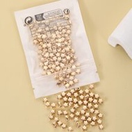 200pcs 6mm Five-pointed Star Shape Plastic Spacer Beads Loose Ball Beads For Diy Bracelet Necklace J