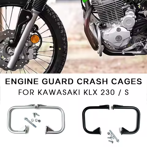 Motorcycle Engine Guard Crash Cages For KAWASAKI KLX230 KLX230S KLX 230 / S Engine Protection Black 