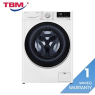 [Klang Valley Delivery Only] LG FV1209D4W Front Load Washer 9.0 kg Dryer With AI Direct Drive & Stea