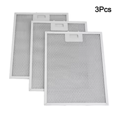 3Pcs Range Hood Cooker Hood Aluminum Filter Metal Mesh Extractor Vent Filter 340*280mm For D6900HASS