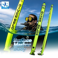 Scuba Diving SMB ทุ่นบอกตำแหน่งดำน้ำ อุปกรณ์เพื่อความปลอดภัย ทุ่นดำน้ำ แบบเป่าลม