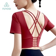 FUYOGI Sports Bra Gathered Shockproof Bra