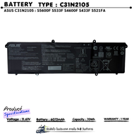 (ส่งฟรี ประกัน 1 ปี )ASUS แบตเตอรี่ C31N2105  (สำหรับ VivoBook Pro 15 OLED K6500ZE M6500QC M3402QA X
