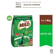 [11.11] NESTLE MILO® CHOCOLATE MALT POWDER Soft Pack 1.8kg x 6 [Carton Deal]