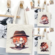 [Premium] Tote Bag Anime Bungou Stray Dogs Chibi Chuya Nakahara BSD Totebag School College