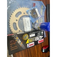 SPROCKET SET RK RKM MT15 428