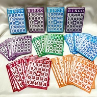 Bingo Card assorted colors in pack by 100/50pcs
