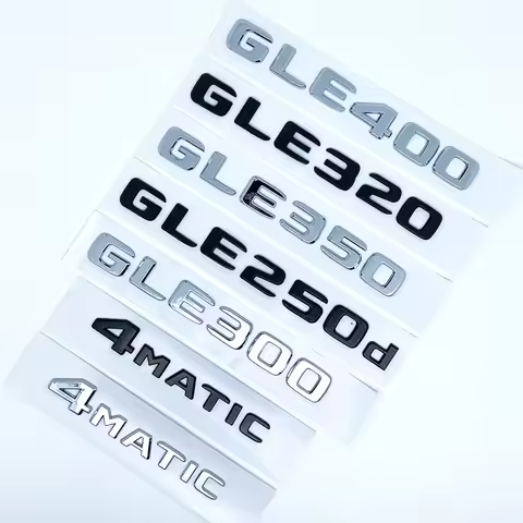 Letters Emblem Badge for Mercedes Benz GLE250d GLE300d GLE350d GLE400 GLE450 4Matic Car Styling Trun
