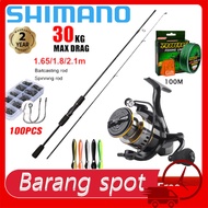SHIMANO Reel SHIMANO Rod Joran Batang Pancing 1 Set Fishing Rod Reel Combos Saltwater Spinning Reel