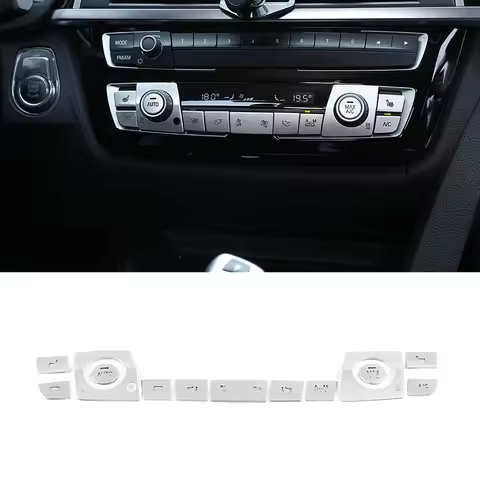 Car A/C Heater Climate Air Conditioning Control Panel Fan Speed Button Cover Trim Sticker For BMW 2 
