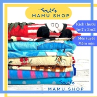 Chăn mền lông tuyết mền ngủ cho người lớn tuyết nhung 1m7 x 2m2 Mamu shop
