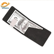 [MR] Men's Leather Creative Wallet Flip Men's Dollar Clip Short Card Holder Card Holder TH