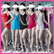 Fullmoon Lingerie mini dress satin satu set cd tali sexy