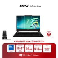 MSI NOTEBOOK CYBORG 15 Max C2WG-257TH | 15.6" (FHD) | Intel Core 7 240H | NVIDIA GeForce RTX 5070 |