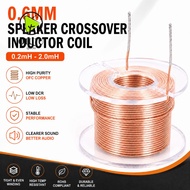 QIUJUU Speaker Crossover Inductor Coil, Copper 0.6mm Audio Inductor Coil, 0.2mh-2.0mh Audio Coil