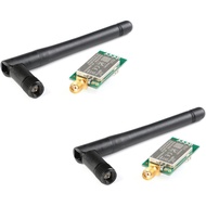 2 Keping E01-ML01DP5 Modul Penghantaran Wayarles nRF24L01P+PA+LNA 2.4G Modul Pemancar Wayarles 20dBm