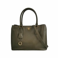 Prada Galleria 殺手包 大號 牛皮 拼色 三角 標誌 斜挎包 單肩包