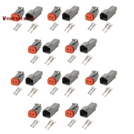 DT 2-Pin Waterproof Electrical Connector DT06-2S DT04-2P Inlet Air Temperature Sensor Plug with Roun