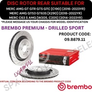 BREMBO GENUINE DISC ROTOR (REAR) FOR MERC AMG GT (GTR, GTC, GTS) [C190, X290] '16-23YR / C63 (AMG) [