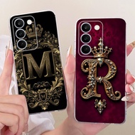 For Realme C83 C73 Fashion Crown Initial Letter Couple Phone Case RealmeC83 5G C73 4G Soft Silicone 