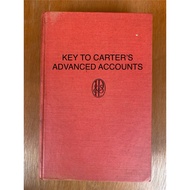 KEY TO Carters ADVANCED ACCOUNTS (N2120) Secondhand Book Hardcover English