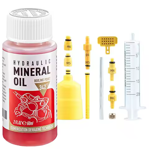 High Performance Bike Brake Mineral Oil - 60ml/2oz - Ideal for Shimano and Tektro Hydraulic Brake Sy