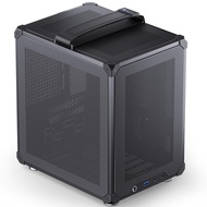 JONSBO C6-ITX Black Mini ITX Handled Mesh PC Case, Simple Compact Desktop ITX Chassis, SP MB ITX/Min
