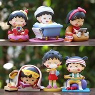 ชุดอนิเมะ 6 ชิ้น Chibi Maruko-chan รูปแกะ
