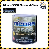 Nicora 5500 Diamond Clear 1 Litre High Gloss Coating Paint Pebble Stone Paint Imprint Paint Clear Co