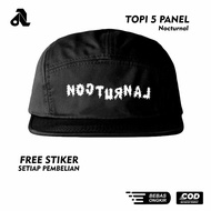 Aneela 5 Panel Hat Five Panel Snapback Hat Distro Panel Hat Men's Hat Cap Nocturnal