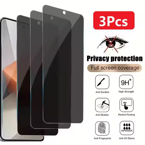3Pcs Privacy Glass Screen Protector For Samsung Galaxy M62 M55 M53 M52 M42 M33 M34 M32 M31 Prime M31