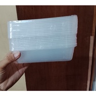 rectangle 750ml 10pcs Disposable Plastic Container Microwaveable disposable food container