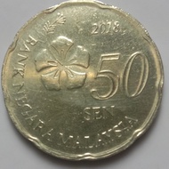 Koin Malaysia 50 sen 2018