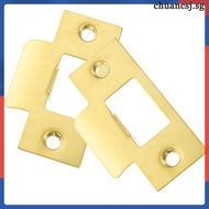2pcs Deadbolt Strike Plate Stainless Steel Door Hole Cover Plate Hole Filler
