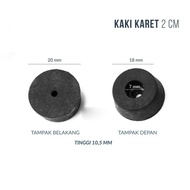 Kaki Karet 2 cm (PVC) untuk Salon Speaker / Box Power / Amplifier / Ha