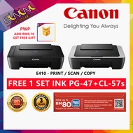Canon PIXMA E410 Compact All-In-One for Low-Cost Printing Printer (Print, Scan &amp; Copy) 3 Years 1 to 1 On-Site Warranty