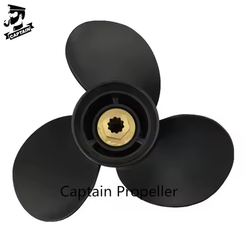 Captain Outboard Aluminum Mercury Propeller 10 3/8x11/12/13/14 Fit Mercury Mariner 9.9HP 15HP 18HP 2