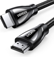 UGREEN 8K HDMI Cable 2.1 6.6FT, 48Gbps Ultra High Speed HDMI Cord Braided 8K@60Hz 4K@240Hz, eARC HDR10 HDCP 2.2&amp;2.3 HDMI Cable