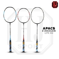 Original Apacs Z Ziggler Lite 6U Racket with Strings and Badminton Bag