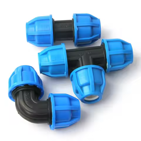 5pcs 20mm Water Pipe Connectors Farm Agricultural Irrigation System PE Garden Hose Elbow Tee Connect