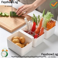FAYSHOW2 Fridge Side Door Storage , Packaging Freshness Preservation Storage Box,  Japanese Style Wall Mounted Kitchen Tool Food