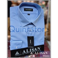 KEMEJA ALISAN Original Plain Slim Fit Long Sleeve Shirt biru/ - 2 / B-2/