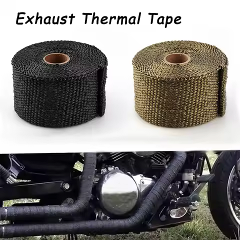 5m Roll Fiberglass Heat Shield Motorcycle Fiberglass Heat Shield Tape Exhaust Thermal Tape High temp